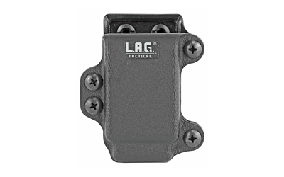 L.A.G. Tactical, Inc. Single Pistol Magazine Carrier, Fits All Single Stack 45ACP Magazines, Kydex, Black Finish