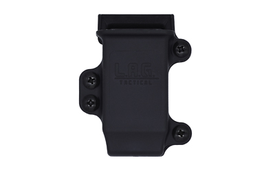 L.A.G. Tactical, Inc. M.C.S. Pro Series, Single Pistol Magazine Carrier, Fits Full Size 9MM/40 Magazines, 1.75" Belt Clip, Nylon Construction, Black