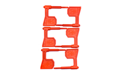 LBE Unlimited Chamber Flag, For Rifles, Plastic Construction, Orange, Pack of 6