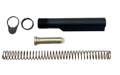 LBE Unlimited Buffer Tube Kit, Fits AR-15, Includes 6 Position Mil-Spec Diameter Buffer Tube, Carbine Length Recoil Spring, End Plate
