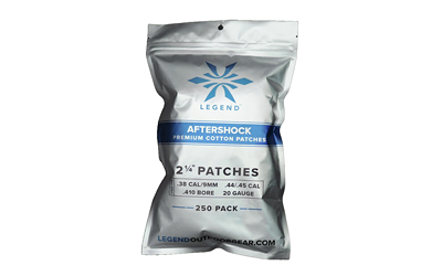 Legend Outdoor Gear Aftershock, Cotton Patches, 2 1/4" Square, 250 Count, White