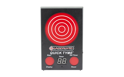 LaserLyte QuickTyme Target, Compatible with LaserLyte Lasers, 9.5"x6.5", Black and Red