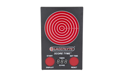 LaserLyte ScoreTyme Scoring Target, Compatible with LaserLyte Lasers, Black and Red