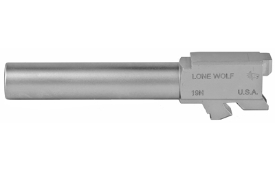 Lone Wolf Distributors AlphaWolf Barrel, 9MM, 4.02", Matte Stainless Steel Finish, Fits Glock 19