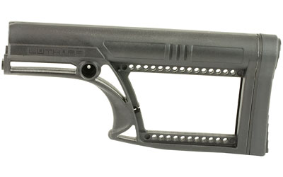 Luth-AR MBA-2 Skullaton Fixed Stock, Fits AR-15 & AR-10 Rifle Length A2 Buffer Tube, Black