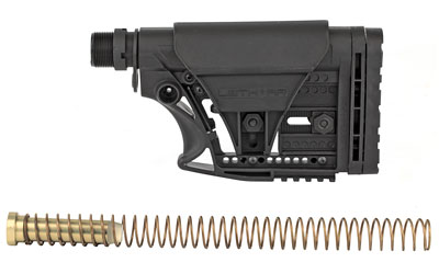 Luth-AR MBA-3 Stock With Buffer Assembly, Mil-Spec Dia 6-Position Carbine Buffer Tube, AR-15 Buffer, Buffer Spring, Latch Plate and Lock Ring