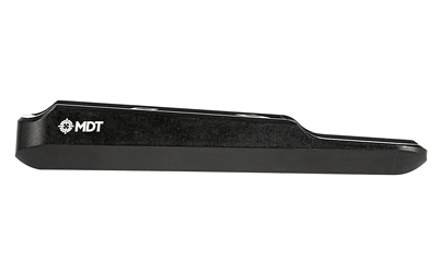 MDT Elite Bag Rider, Stock Accessory, Fits M-LOK Interface, Anodized Finish, Black, Angled