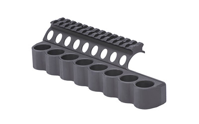 Mesa Tactical 8-Shell Side Saddle, 12 Gauge, Fits Benelli M4, SureShell Saddle Mount w/ Rail, Black Finish