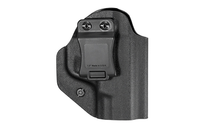 Mission First Tactical Inside Waistband Holster, Ambidextrous, Fits Smith & Wesson M&P SHIELD, Kydex, Includes 1.5" Belt Attachment, Black Finish