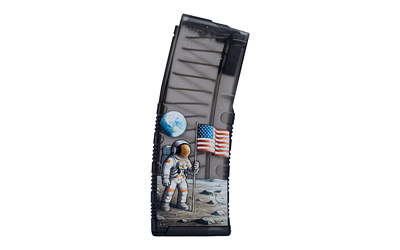 Amend2 Rifle Magazine, 223 Remington/5.56 NATO, 30 Rounds, Fits AR Rifles, Polymer, Translucent Smoke, Man on the Moon