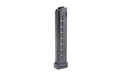 B&T USA Magazine, 9MM, 30 Rounds, Fits TP9/APC9/GHM9, Polymer, Slimline Rubber Bumper, Black