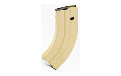 DURAMAG Magazine, 7.62X39, 28 Rounds, Fits AR Rifles, Black Anti-Tilt AGF Follower, Stainless Steel, Everflex Spring, Flat Dark Earth