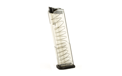 Elite Tactical Systems Group Elite Tactical Systems Group, Magazine, 9MM, 12 Rounds, Fits Glock 43, All Generations, Polymer, Clear