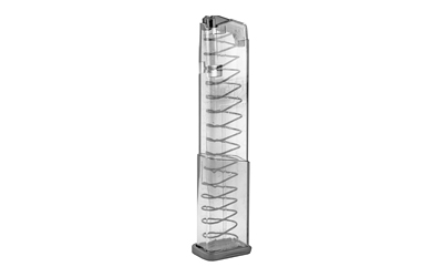 Elite Tactical Systems Group Elite Tactical Systems Group, Magazine, 9MM, 19 Rounds, Fits Glock 43X, All Generations, Polymer, Clear