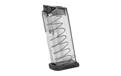 Elite Tactical Systems Group Elite Tactical Systems Group, Magazine, 9MM, 7 Rounds, Fits Glock 43, All Generations, Polymer, Clear