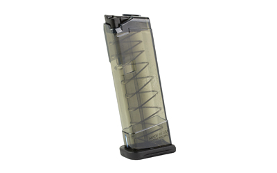 Elite Tactical Systems Group Magazine, 9MM, 9 Rounds, Fits Glock 43, Carbon Smoke