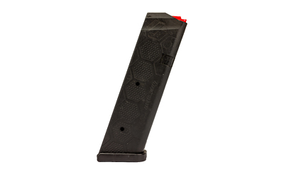 HEXMAG Magazine, Series 2, 9MM, 10 Rounds, Black, Fits GLOCK 17, Carbon Fiber, Black