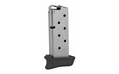 Kimber America Magazine, 9MM, 7 Rounds, Kimber Micro 9, with Hogue Grip Extension, Stainless