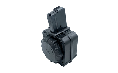 ProMag Industries Magazine, Drum, 223 Remington/5.56 NATO, 65 Rounds, Fits Ruger Mini-14, Steel/Polymer Construction, Black