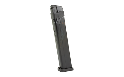 ProMag Industries Magazine, 9MM, 28 Rounds, Fits Glock 43X/48, Steel Construction, Blued Finish, Black