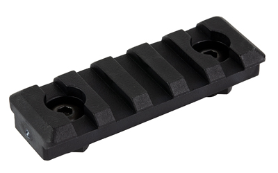 Midwest Industries Polymer M-LOK Rail, Fits M-LOK Handguards, 5 Slot, Polymer Construction, Matte Finish, Black, Hardware Included
