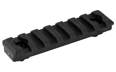 Midwest Industries Polymer M-LOK Rail, Fits M-LOK Handguards, 7 Slot, Polymer Construction, Matte Finish, Black, Hardware Included