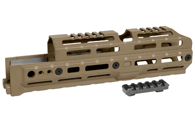 Midwest Industries ALPHA Series, 10" M-LOK Handguard, Fits AK-47 & AK-74 Stamped Receiver Variants, Anodized Finish, Flat Dark Earth