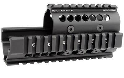 Midwest Industries Universal AK47/74 Handguard With Standard Topcover, Black