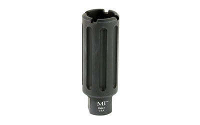 Midwest Industries Blast Can, 5/8X24 TPI, For .30 Caliber Rifles, Overall Length 3.375", Includes Crush Washer, Black Hardcoat Anodized 6061 Aluminum
