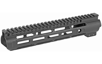 Midwest Industries Slim Line Handguard, 10.5" Length, M-LOK. Aluminum, Fits AR-15 Rifles, Includes 5-Slot Polymer Rail, Black Anodized Finish
