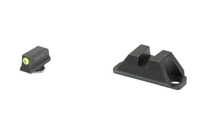 Night Fision Optics Ready Stealth Series Sights, Tritium with Yellow Fluorescent Ring Front Sight
