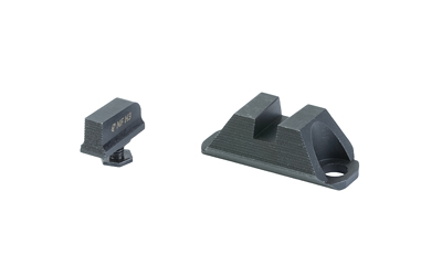 Night Fision Optics Ready Stealth Series Sights, Fits Glock 19/45/47 with Aimpoint COA, Blank Front and Rear Sight, Nitride Finish, Black