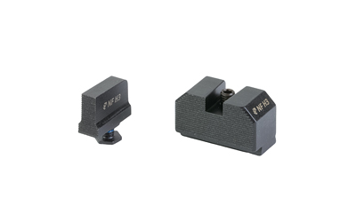 Night Fision Optics Ready Stealth Series Sights, Black Front and Rear Sight, Fits Glock 17/19/45/47 MOS, RMR/507C/508T Height