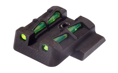 Hi-Viz Litewave Sight, Fits 9MM, 40S&W, 357SIG, Rear Only, Includes LitePipes and Key