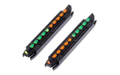 Hi-Viz Two-In-One Magnetic Shotgun Sight with Reversible Green & Orange LitePipe. Fits shotguns with ribs from .171" to .265" (11/64" to 17/64") (4.2