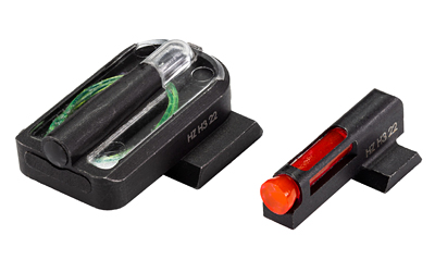 Hi-Viz FASTDOT H3, Fits Taurus G3 and GX4, Tritium/Fiber Optic Night Sights, Red Front With Green Rear
