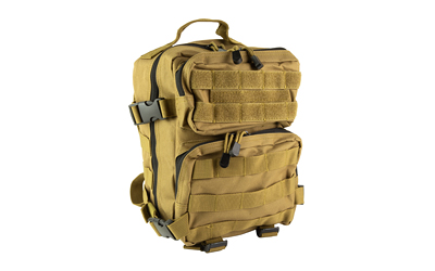 NcSTAR Every Day Pack, Backpack, 12.5"x11.5"x3" Main Compartment, Black, Two Small Compartments with Four Cinch Straps, Molle Webbing