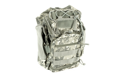 NcSTAR First Responder Utility Bag, Nylon, Gray Digital Camo, MOLLE / PALS Webbing, Rear Concealed Carry Pocket, Shoulder Strap