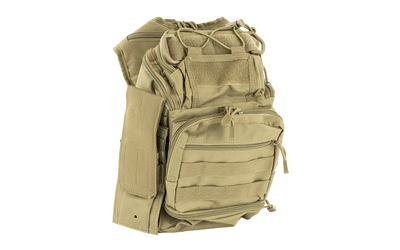 NcSTAR First Responder Utility Bag, Nylon, Tan, MOLLE / PALS Webbing, Rear Concealed Carry Pocket, Shoulder Strap