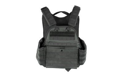 NcSTAR Plate Carrier Vest, Nylon, Black, Size Medium-2XL, Fully Adjustable, PALS/ MOLLE Webbing, Compatible with 10" x 12" Hard Plates — photo 2