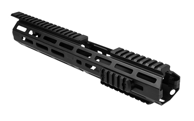 NcSTAR MLOK Extended Handguard, Fits AR-15 with Carbine Length Gas System and Fixed Front Sight Base, Drop In, Anodized Finish, Black
