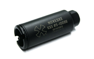 Noveske KX5, Flash Suppressor, 5.56 NATO, Fits AR-15, 1/2X28 Thread Pitch, Nitride Finish, Black, Includes Crush Washer — photo 2
