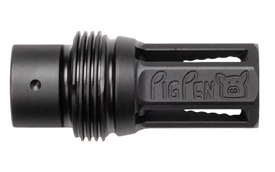 Noveske Pig Pen, Flash Hider, 7.62 NATO, Fits AR, 5/8X24 Thread Pitch, Nitride Finish, Black, Long Variant, Includes Shims