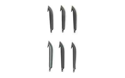 Outdoor Edge Edge Drop-Point Blades, Plain Edge, 3.5" Blades, 420J2 Steel, Black Oxide Finish, Black, 6 Pack
