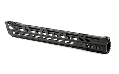 Phase 5 Weapon Systems Lo-Pro Slope Nose Free Float M-LOK Rail, 15", Black Finish, Steel barrel nut and mounting hardware included — photo 2