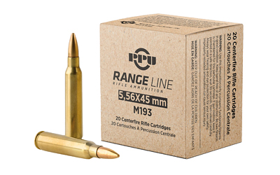 Prvi Partizan Range Line, 5.56 NATO, 55 Grain, Full Metal Jacket Boat Tail, 20 Round Box