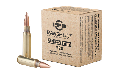 Prvi Partizan Range Line, 7.62 NATO, 145 Grain, Full Metal Jacket Boat Tail, 20 Round Box
