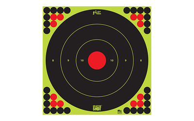 Pro-Shot Products Splatter Shot, 17.5" Bullseye, Adhesive Target, 5 Pack, Black/Green
