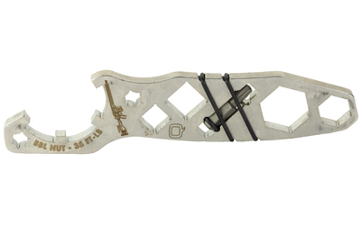 Q Fix Multi Tool, Fits Q Fix Rail, Brushed Stainless Steel Finish, Silver