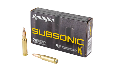 Remington Subsonic, 308 Winchester, 205 Grain, Subsonic Bonded Hollow Point, 20 Round Box